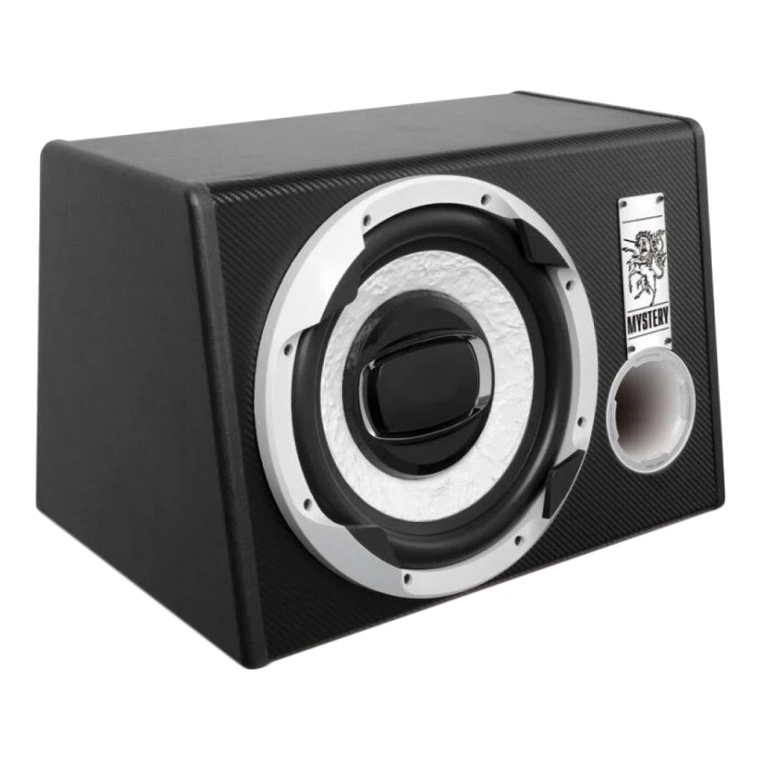 Сабвуфер автомобильный MYSTERY MBB-254A (Активный, 450 Вт, 860 дБ, 40-160 Гц, 4 Ом, RCA, 25 см)
