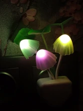 Luminaria-Lamp Mushroom Night-Light Us-Plug LED Induction-Dream Novelty Fungus 220V EU