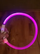 Night-Dog-Collars Glowing Flashing Rechargeable LED HILIFE Night-Safety Luminous