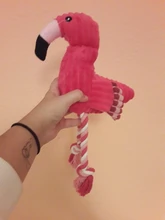 De peluche de felpa Flamingo perros de compañía morder masticar juguetes de Chihuahua/Yorkshire/Bulldog/Pug/Corgi perro interactivo/perro de juguete