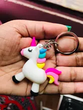 LLavero de PEGASO de unicornio para hombre y mujer, colgante de anillo con personalidad creativa, bolsa de llavero para parejas, venta al por mayor