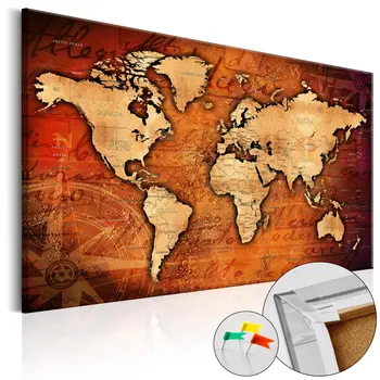 

Pictures of Cork-Amber World [Cork Map] - 120x80 cm