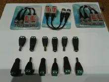 1/2/10 Uds 12V DC hombre conector hembra DC enchufe conector BNC potencia CCTV DC Cable 2,1mm x 5,5 adaptador BNC para la luz de tira llevada
