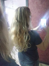 Leeons-extensiones de cabello con Clip 6H/613 #, conjunto de 6 unidades, 16 pinzas, cabeza completa, 55Cm, postizos de fibra sintética recta