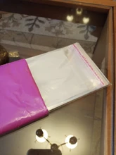 Transparente auto sellado de polietileno pequeña bolsas de plástico OPP de regalo de joyería embalaje adhesivo galleta caramelo Paquete de celofán bolsa