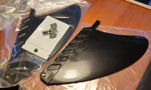 4,56 pulgadas para Longboard Fin nos caja SUP Centro aletas nailon y fibra de vidrio surf aletas inflable de aletas de surf