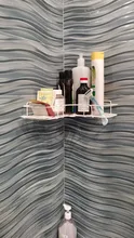 Organizer Rack Shelves Wall-Storage Showers Stainless-Steel Metal Kitchen Fitted Punch-Free-Firm
