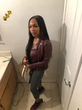 Luvin 28 30 32 34 40 pulgadas brasileño recto de la armadura del pelo 3 4 mechones con 13x4 de encaje Frontal y cierre Remy 100% cabello humano