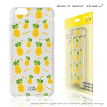 

FunnyTech®Stand case for Motorola Moto Silicone G6 plus L Pineapples assorted transparent
