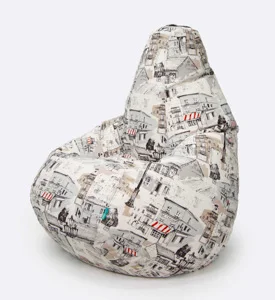 Armchair bag pear Oxford water repellent waterproof rainproof large soft frameless pouf ottoman for Home Cottage