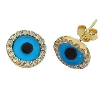 

Eye Beaded Gold Earrings 01-220-EGZ023