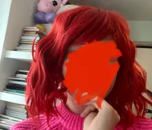 MSIWIGS-Peluca de cabello sintético flequillo lateral para mujer