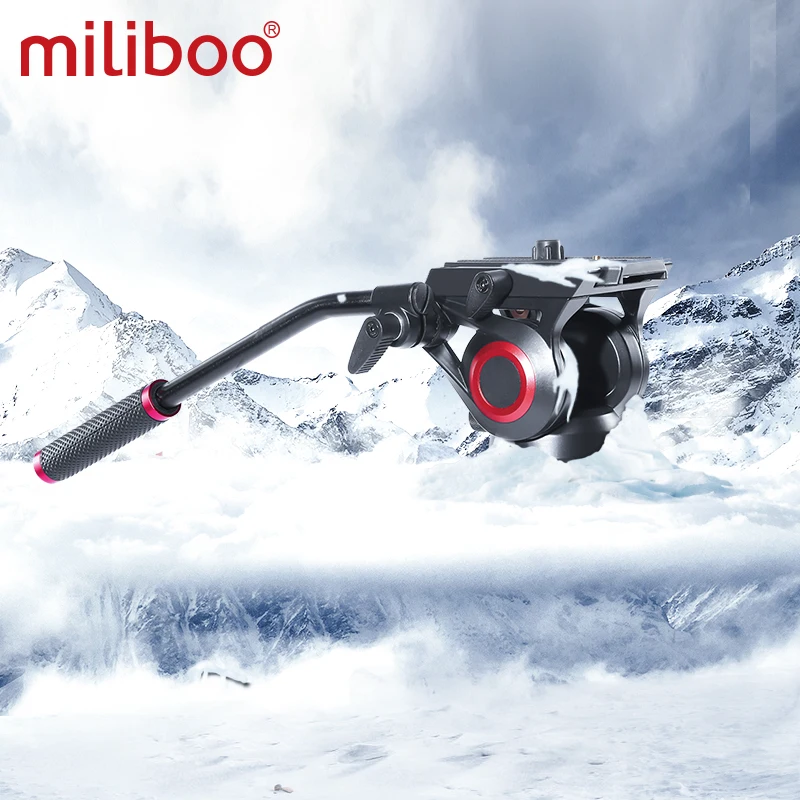 miliboo MTT705 Aluminum Portable Fluid Head Camera Monopod for Camcorder /DSLR Stand Professional Video Tripod 72"Max Height