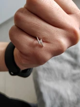 Pendientes de plata de ley 925 con forma de rayo para mujer, joyería Simple, accesorios