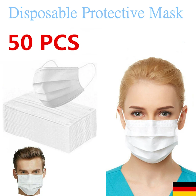 

Free Shippin 50pcs Anti Dust Mask Outdoor Warm Mouth Non-woven Mask anti dust mask Filter paper Care hot Unisex Mask Blue
