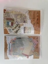 Paper-Sticker Stamp Label Scrapbooking Journal-Decoration Bullet Ticket-Plant Retro Golden