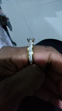 DOTIFI 316L anillos de acero inoxidable para mujeres clásico elevado 4 diente único Zirconia boda anillo de la joyería