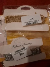 Cadena de eslabones de Metal para collares pulseras joyas, 1mm, 1,5mm, 2mm de ancho, plata, oro rosa, acero inoxidable