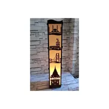 Modern Floor Lamp Made in Turkey Brown ISTANBUL patterned Solid Wood Lamp Stand Light Lampadaire Offices Kitchen Living Room