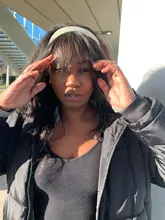 Halo Lady Beauty-flequillo de aire para mujer, cabello humano brasileño con Clip, flequillo, transparente, no remy, peluca de cabello de repuesto