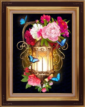 

Making Kit Diamond Mosaic Diamond painting АЖ-1720 "light пионах"