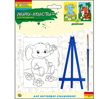 

Canvas mini "Wild World" coloring by numbers Red Cat x-6008/PK