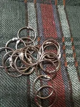 20 unids/lote DIY-Carpeta de libros con hoja metálica suelta interior de 25mm, anillo con hebilla, llavero para álbum de recortes, bocetos, manualidades, foto dividida