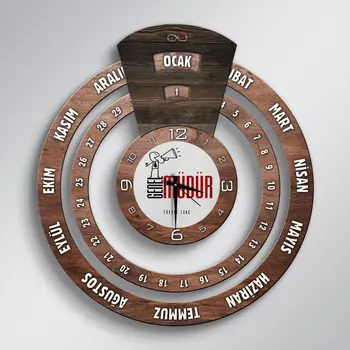 

Personalized Professional General Manager Infinite Mayan Calendar Wooden Wall Clock