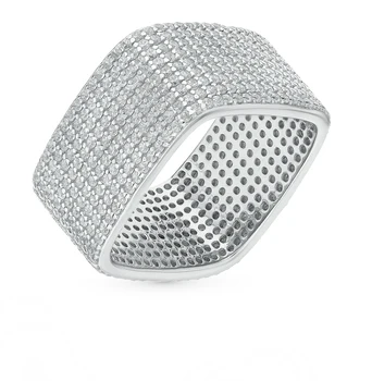 

Silver ring with cubic zirconia sunlight sample 925