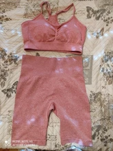 ATHVOTAR-conjunto deportivo para mujer, sujetador Sexy sin costuras, pantalones cortos, ropa de entrenamiento, correr, gimnasio, Yoga, atlético, 2 uds.