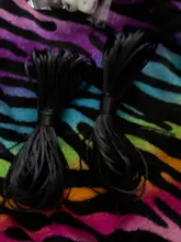 Joepada-Cuentas de silicona para dentición de bebé, accesorios para collar, mordedor de bebé, cordón de poliéster de 1,5mm, bricolaje, dijes de joyería, colgantes