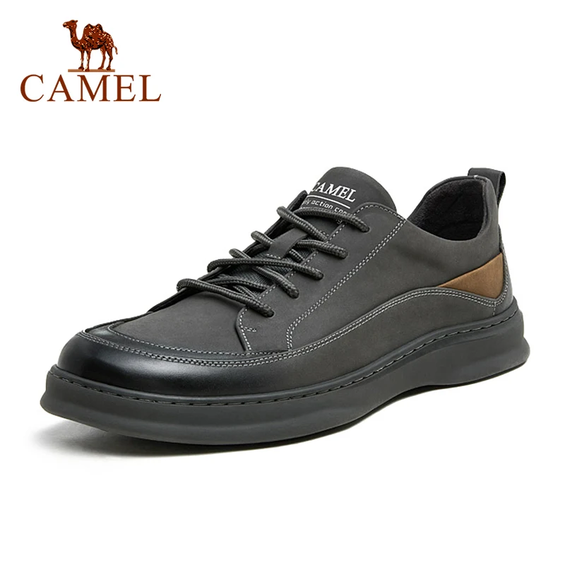 Мужские мягкие кроссовки CAMEL из натуральной кожи удобная повседневная обувь в