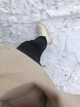 COOTELILI-Botines de punta redonda con cremallera y cordones para mujer, zapatos de moda, antideslizantes, con tacón de 5,5 cm, 2020