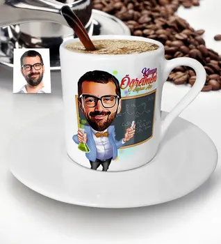 

Personalized Mr Chemistry Teacher Caricature Of Turkish Coffee cup-1