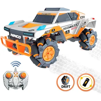 

Ninco (NH93158 NincoRacers Drift Trax. Omnidirectional off-road drone car. 2,4Ghz Color: gray and orange.