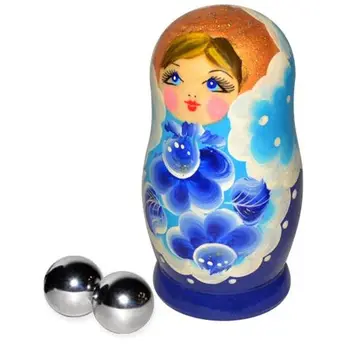 

Silver metal vaginal ball pack-the doll
