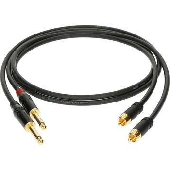 

Al-rp0150 acoustic RCA cable-Jack 6,35mm, 1,5 M, 2 pcs, Klotz