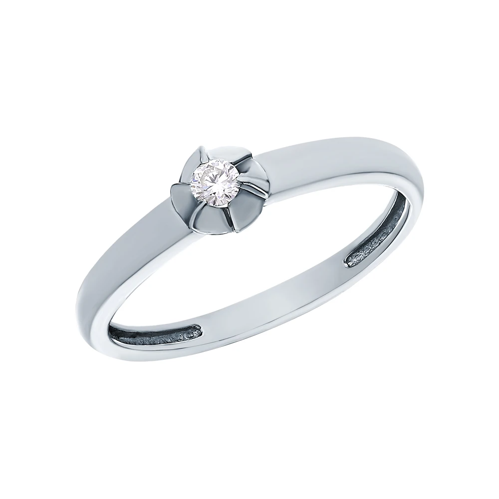 Gold ring with diamonds sunlight sample 585 | Украшения и аксессуары