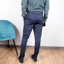 Pantalones elásticos ajustados para hombre, ropa de negocios de Color sólido clásico, alta calidad, traje Formal, novedad, 2021