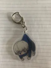 Llavero acrílico transparente de doble cara de dibujos animados, jujutsu, kaisen