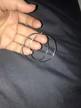 100% de Plata de Ley 925 pendientes de argolla plateados coreano Big suave círculo Vintage pendientes para las mujeres joyería para fiesta y boda regalo 2020