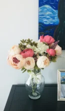 Fake Flowers Peonies Decor Artificial-Peony-Decorative Wedding-Decoration 1bunch Party-Silk