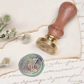 

Hummingbird original vintage wax seal stamp