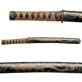 

DENIX replica both dagger samurai, Japanese katana, 52cm, made of metal, sheet without sharpening, for decoration, collecting.