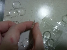 Aclovex-cabujón de cristal transparente para fabricación de joyas, cabujones redondos con parte trasera plana de 12mm, 20mm y 25mm, 1 paquete
