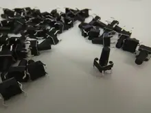 50 Uds 6X6X5/4,3/5,5/6/7/8/9/10/13MM tacto interruptor de botón de empuje interruptor 12V cobre 4PIN DIP Micro interruptor para TV/juguetes/home/botón de uso