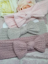 Diademas para el pelo de algodón para niña, bandana elástica con lazo para niña, accesorios de pelo para niñas, sombreros HB093S