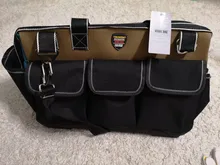 Bolsa de herramientas portátil para electricista, multifunción, instalación de reparación, lona, grande, gruesa, bolsillo de trabajo