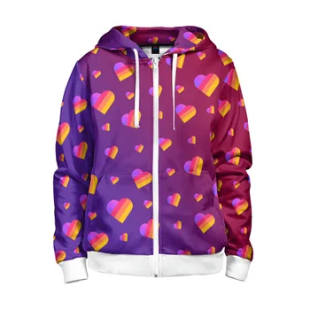 

Children's sweatshirt 3D with zipper likee