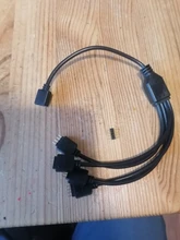 Conector de cinta LED RGB de 4 pines, 1 a 1, 2, 3, 4 y 5 enchufes, Cable bifurcador de corriente, aguja de 4 pines, conector hembra, Cable para tira de luz Led RGB